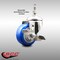 Service Caster 3 Inch 316SS Blue Polyurethane Swivel 1/2 Inch Threaded Stem Caster with Brake SS316TS20S314-PPUB-BLUE-TLB-121315 - alternate 5